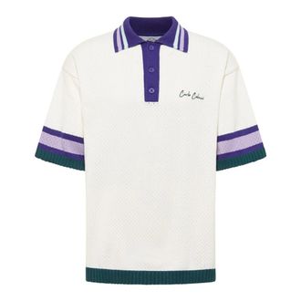 Carlo Colucci Carlo Colucci, Polo Shirts, male, White, Size: 2XL Match Point Faulhaber Mesh Polo