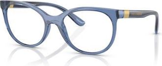 Dolce & Gabbana 53mm Cat Eye optical glasses in Blue at Nordstrom