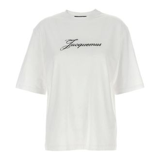 Jacquemus T-Shirts, female, White, Size: S Le T-shirt
