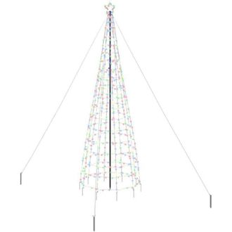 vidaXL &Aacute;rbol De Navidad Led Con Estacas De Tierra Multicolor 400 Cm Vidaxl