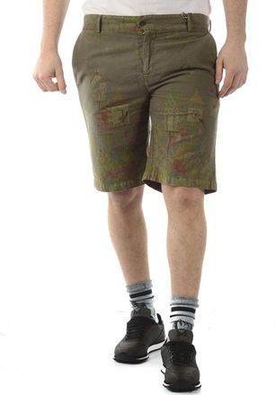 Daniele Alessandrini Shorts - Heren - Korte Broeken - Groen - 2XS - Katoen - Korte Broeken