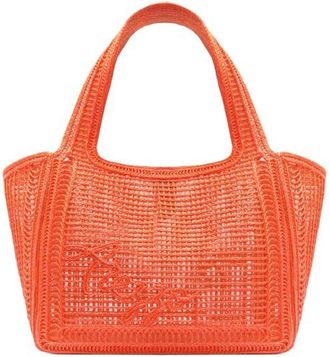 Arezzo Large Isla Shopping Bag in Orange Nectar/Orange Nectar at Nordstrom