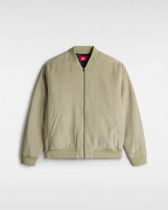 Vans Mens Skate Cord Bomber Jacket - Olive Cotton - Size X-Small
