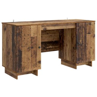 vidaXL Escritorio Madera Envejecida Madera De Ingenier&iacute;a Vidaxl