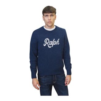 Ralph Lauren Truien & Vesten, Heren, Blauw, S, Wol, Trui met ronde hals