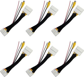 OEM Adaptador De C&aacute;mara De Marcha Atr&aacute;s De V&iacute;deo Rca De 6 Canales Y 28 Pines Para Cx-5, Demio, Axela Roadster, Mx-5 Miata (modelos 2, 3 Y 6)