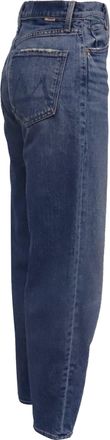Mother Barrel Jeans in Blue Cotton