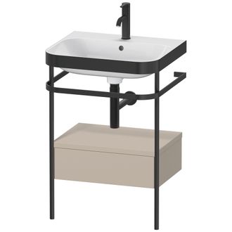 Duravit Duravit Happy D.2 Plus C-bonded Set Avec Console M&eacute;tallique Et