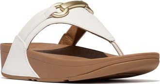 FitFlop Lulu Platform Wedge Flip Flop in Urban White at Nordstrom Rack, Size 10