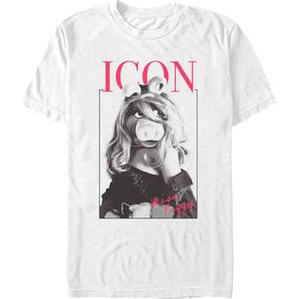 The Muppets Mens The Muppets Miss Piggy Icon Graphic T-Shirt in White at Nordstrom, Size Xxx-Large