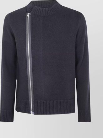 sacai knit blouson in wool