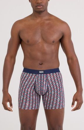 Saxx Vibe Xtra Soft Comfort Boxer Briefs in Martini Geo-Multi at Nordstrom, Size Xx-Large