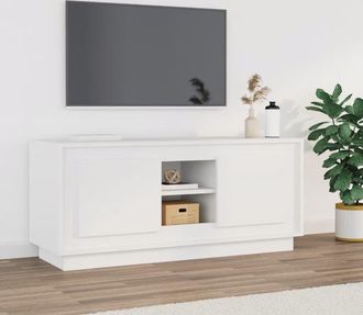 vidaXL Vidaxl - Mueble Para Tv Madera Contrachapada Negro 102x35x45 Cm