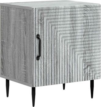 vidaXL Armario De Noche Gris Sonoma 43 X 34,5 X 50 Cm Vidaxl