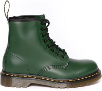 Dr. Martens Schoenen, Dames, Groen, 40 EU, Leer, 1460 Veterlaarzen met Veters