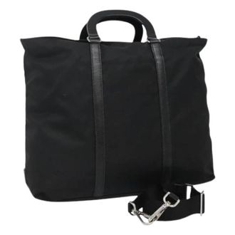 Prada Pre-owned Nylon Tote Bag - Dames - Vintage Shopper - Zwart - ONE Size - Nylon - Vintage