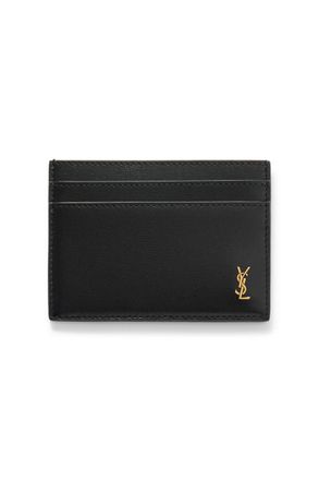 Saint Laurent Logo-Embellished Leather Cardholder
