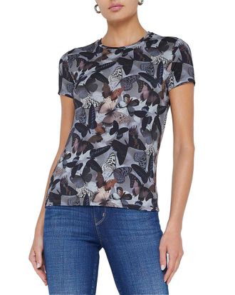 L'agence Lagence Ressi Crew Butterfly T-Shirt
