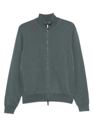 Drumohr zip-up cardigan - men - Cashmere - 50 - Grey