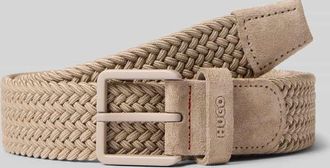 HUGO BOSS G&uuml;rtel mit Webmuster Modell GETHIN-WNE_SZ35 in Beige, Gr&ouml;&szlig;e 100