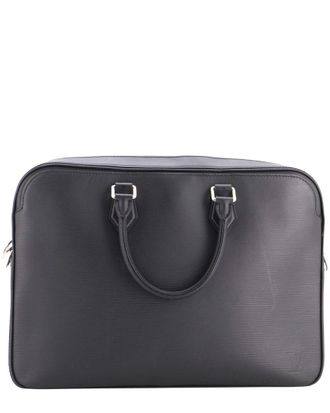 Louis Vuitton Black Epi Leather Dandy Briefcase Mm (Authentic Pre-Loved)