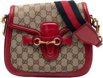 Gucci Pre-owned Cross Body Bags, female, Multicolor, Size: ONE SIZE Pre-owned Canvas Crossbody Bag