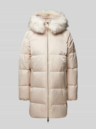 Tommy Hilfiger Steppmantel mit Kunstfellbesatz in Weiss, Größe S