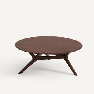 AM.PM Salontafel van massief notenhout, diameter 90 cm, Maricielo