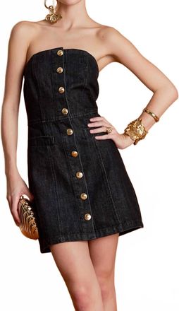 English Factory Braelynn Tube Mini Dress In Black