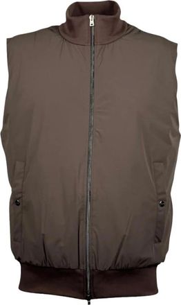 Herno Jassen - Heren - Bodywarmers - Bruin - L - Jassen