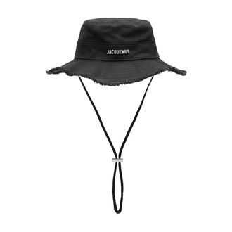 Jacquemus Hats, female, Black, Size: 56 CM Le Bob Artichaut