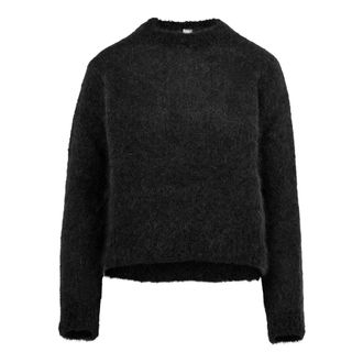 Bomboogie Maglia girocollo puffy in mohair - - Knitwear - Donna - Nero - L