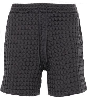 OAS Porto waffle-knit deck shorts - men - Cotton - L - Grey