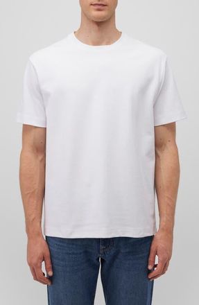 Mavi Solid White Cotton Blend Crewneck T-Shirt at Nordstrom, Size Small