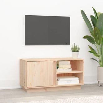 vidaXL vidaXL Mobile Porta TV 80x35x40,5 cm in Legno Massello di Pino