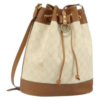 Gucci Pre-owned Bucket Bags, female, White, Size: ONE SIZE Pre-owned Bucket Bag