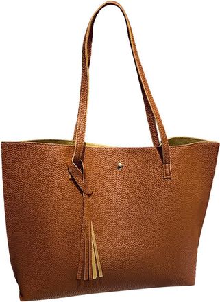 Generic Handbag For Women Soft Pu Leather Large Capacity Tote Bag Shopping Holiday Travel Working Casual Shoulder Bags Fashion Vintage Top-Handle Elegant Tote