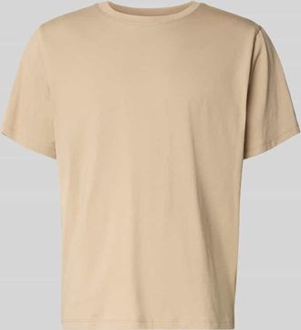 Selected Regular Fit T-Shirt aus reiner Baumwolle Modell ASPAN in Taupe, Gr&ouml;&szlig;e XXL
