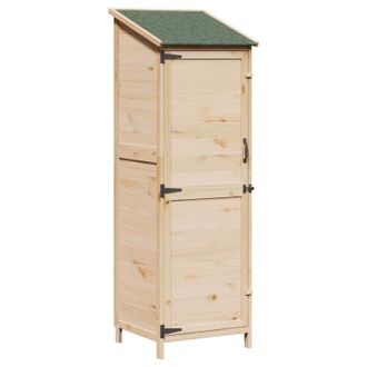 vidaXL Cobertizo De Jard&iacute;n Con Techo Natural 59,5 X 56 X 176,5 Cm Vidaxl