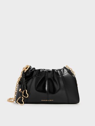 Charles & Keith Ciara Ruched Crossbody Bag