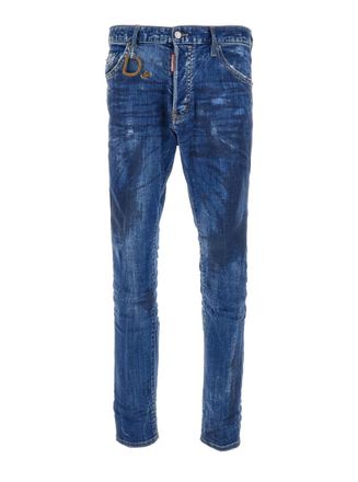 Dsquared2 Blue Worn Effect Jeans