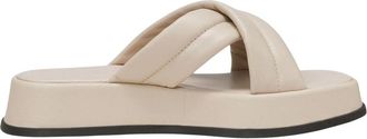 Marc O'Polo Schoenen, Dames, Beige, 38 EU, Leer, Clara Open-Toe Sandalen