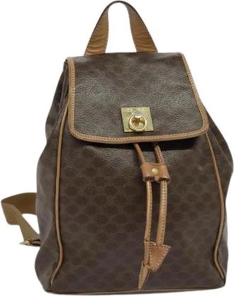 Celine Pre-owned Plastic backpacks - Dames - Vintage Rugzakken - Bruin - ONE Size - Vintage