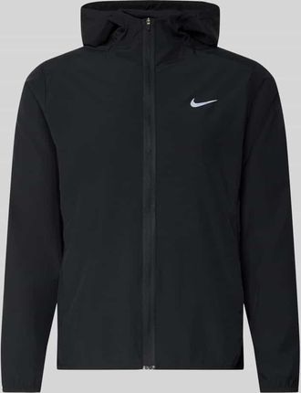 Nike Trainingsjacke mit Logo-Print und Stehkragen in Black, Gr&ouml;&szlig;e XXL