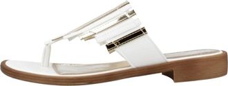 Caf&egrave;noir Kleurrijke Multi-Strap Flip Flops - Dames - Slippers - Wit - 37 EU - Schoenen