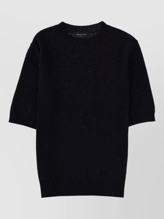 Fabiana Filippi linen blend crew neck knit top