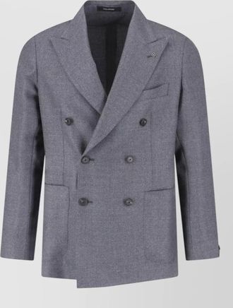 Tagliatore virgin wool double breasted coat