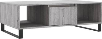 vidaXL Coffee Table Grey Sonoma 104x60x35 cm Engineered Wood Vidaxl