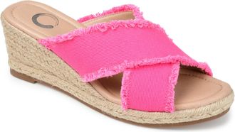 Journee Collection Women & apos;s Shanni Espadrille Wedge Sandals