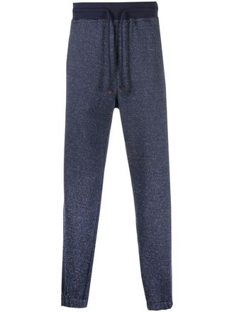 Brunello Cucinelli Trainingsbroek met logoprint - Blauw